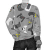 Gaming Joystick Print Pattern Women's Sweatshirt-grizzshop