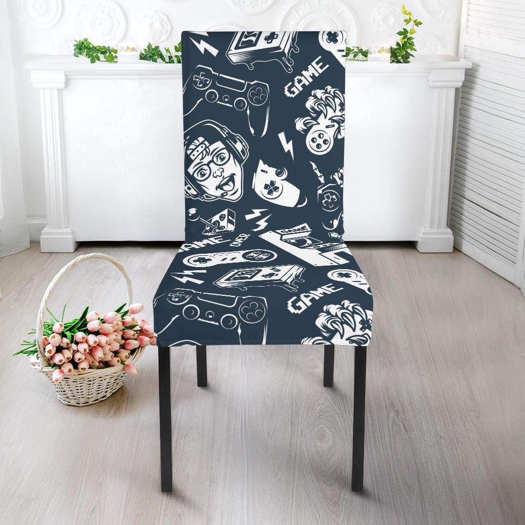 Gaming Pattern Print Chair Cover-grizzshop