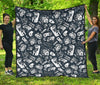 Gaming Pattern Print Quilt-grizzshop
