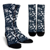 Gaming Pattern Print Unisex Crew Socks-grizzshop