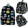 Gaming Print Pattern Backpack-grizzshop