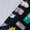 Gaming Print Pattern Blanket-grizzshop