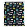 Gaming Print Pattern Duvet Cover Bedding Set-grizzshop