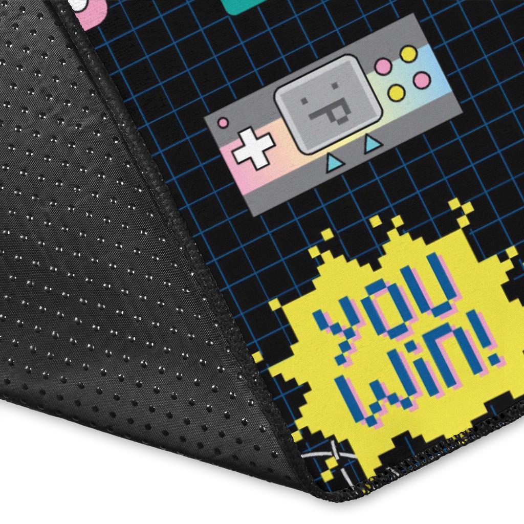 Gaming Print Pattern Floor Mat-grizzshop