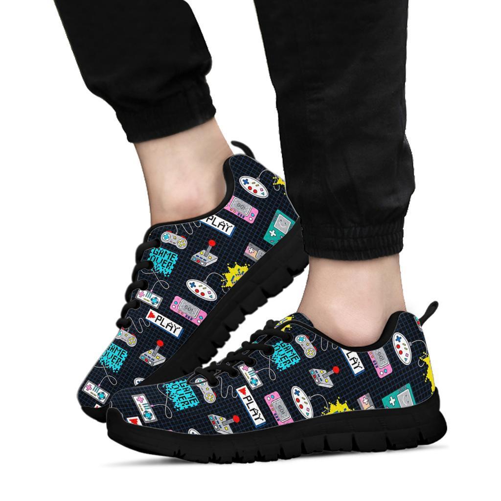 Gaming Print Pattern Sneaker Shoes For Men Women-grizzshop