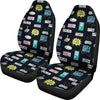 Gaming Print Pattern Universal Fit Car Seat Covers-grizzshop