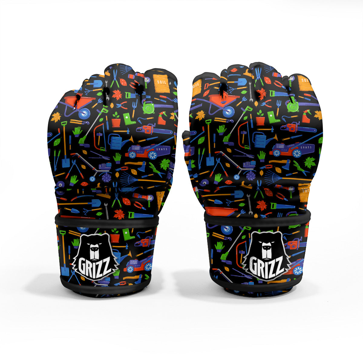 Garden Tools Print Pattern MMA Gloves-grizzshop