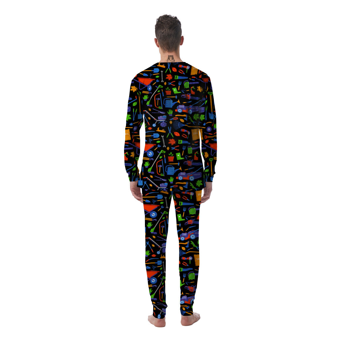 Garden Tools Print Pattern Men's Pajamas-grizzshop