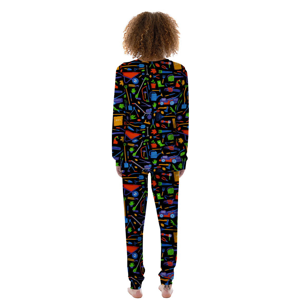 Garden Tools Print Pattern Women's Pajamas-grizzshop