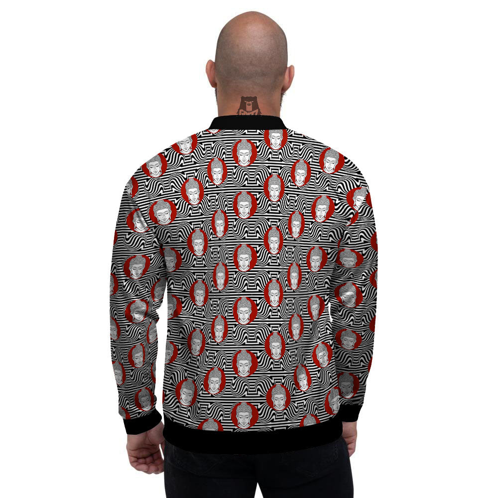 Gautama Buddha Print Pattern Men's Bomber Jacket-grizzshop