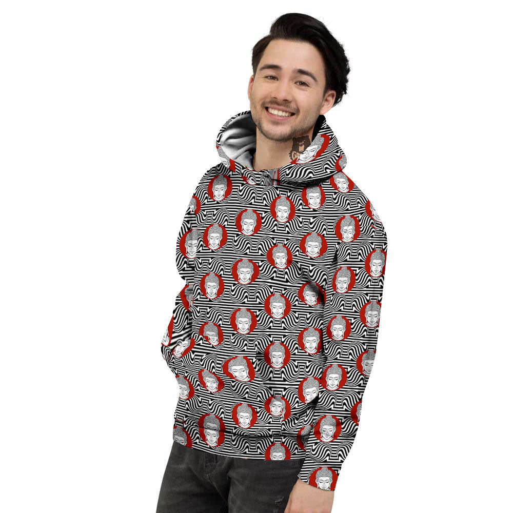 Gautama Buddha Print Pattern Men's Hoodie-grizzshop