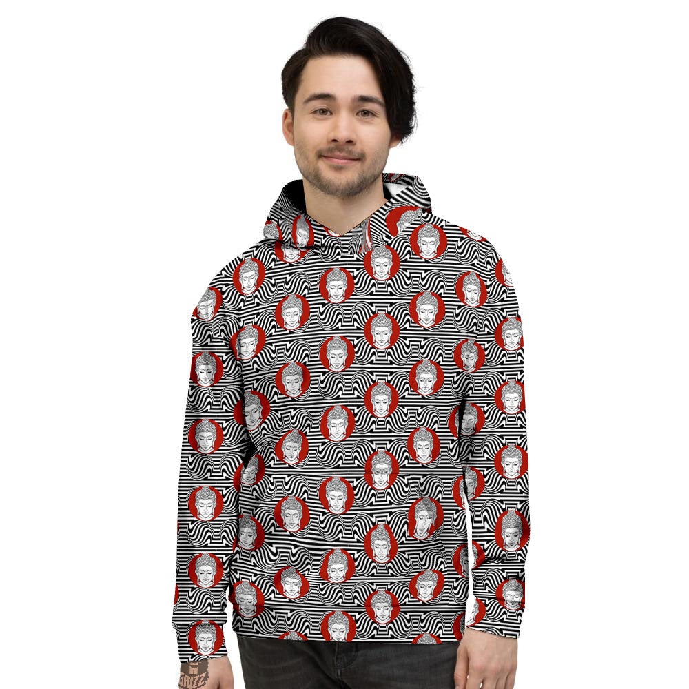 Gautama Buddha Print Pattern Men's Hoodie-grizzshop