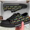 Gay Pride Rainbow Print Pattern Black Low Top Shoes-grizzshop