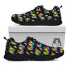 Gay Pride Rainbow Print Pattern Black Sneaker-grizzshop