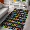 Gay Pride Rainbow Print Pattern Floor Mat-grizzshop