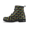 Gay Pride Rainbow Print Pattern Leather Boots-grizzshop