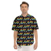 Gay Pride Rainbow Print Pattern Men's Short Sleeve Shirts-grizzshop