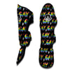 Gay Pride Rainbow Print Pattern Muay Thai Shin Guards-grizzshop