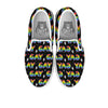 Gay Pride Rainbow Print Pattern White Slip On Shoes-grizzshop