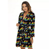 Gay Pride Rainbow Print Pattern Women's Robe-grizzshop