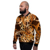 Gears And Steampunk Cogs Print Men's Bomber Jacket-grizzshop