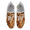 Gears And Steampunk Cogs Print White Athletic Shoes-grizzshop