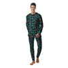 Geen Alien Ufo In Space Print Pattern Men's Pajamas-grizzshop