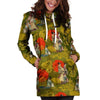 Geisha Japanese Dragon Print Hoodie Dress-grizzshop