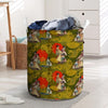 Geisha Japanese Dragon Print Laundry Basket-grizzshop