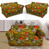 Geisha Japanese Dragon Print Loveseat Cover-grizzshop