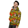 Geisha Japanese Dragon Print Men's Hoodie-grizzshop