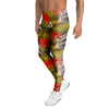 Geisha Japanese Dragon Print Men's Leggings-grizzshop