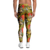 Geisha Japanese Dragon Print Men's Leggings-grizzshop