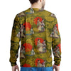 Geisha Japanese Dragon Print Men's Sweatshirt-grizzshop