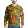 Geisha Japanese Dragon Print Men's Sweatshirt-grizzshop