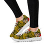 Geisha Japanese Dragon Print Women's Sneakers-grizzshop