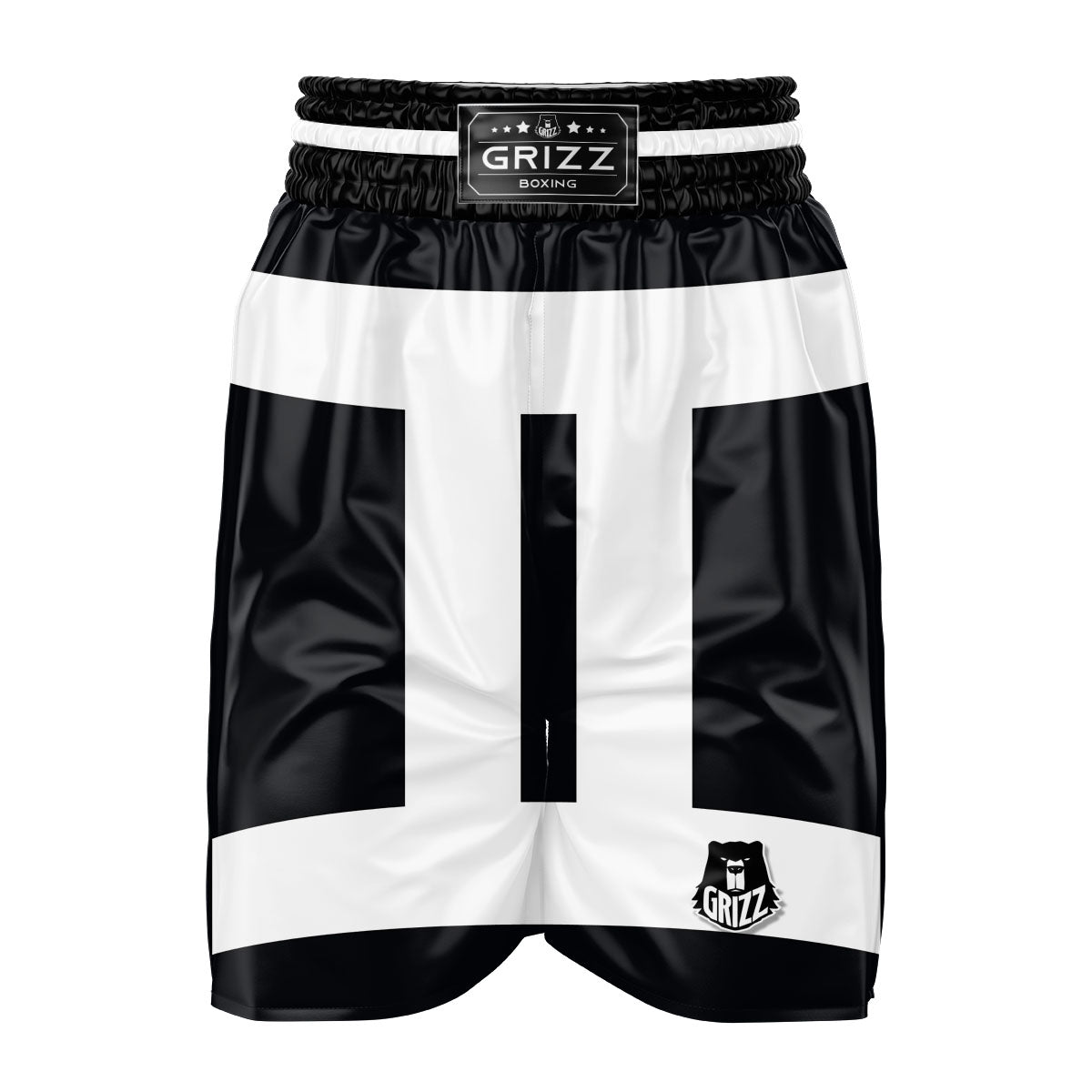 Gemini Sign White And Black Print Boxing Shorts-grizzshop