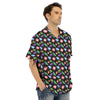 Gems Diamond Print Men's Hawaiian Shirt-grizzshop