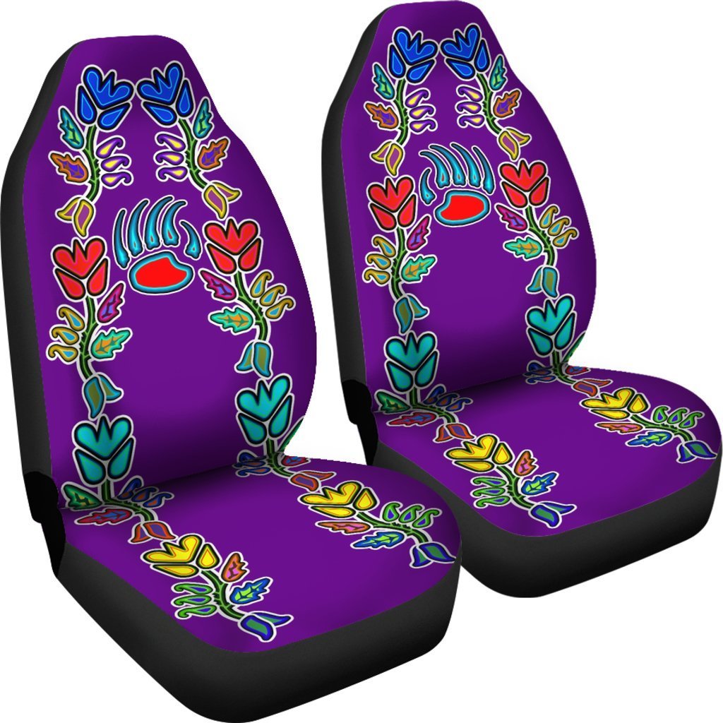 Generations Floral Purple Universal Fit Car Seat Covers-grizzshop