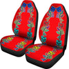 Generations Floral Red Car Seat Covers-grizzshop