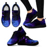 Geomagnetic Storm Galaxy Space Print Black Sneaker Shoes For Men Women-grizzshop