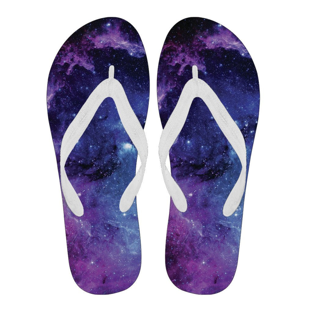 Geomagnetic Storm Galaxy Space Print Men & Women Flip Flops-grizzshop