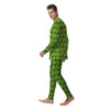 Geometric 3D Bamboo Print Pattern Men's Pajamas-grizzshop