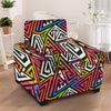 Geometric Armchair Cover-grizzshop