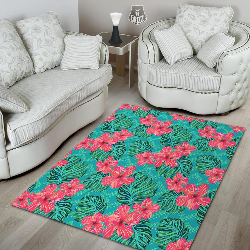 Geometric Aztec Tropical Print Pattern Floor Mat-grizzshop