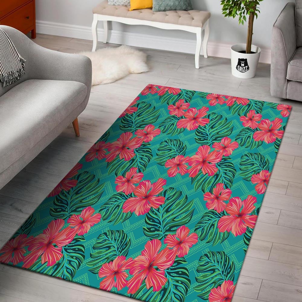 Geometric Aztec Tropical Print Pattern Floor Mat-grizzshop