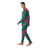 Geometric Aztec Tropical Print Pattern Men's Pajamas-grizzshop