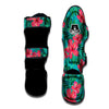 Geometric Aztec Tropical Print Pattern Muay Thai Shin Guards-grizzshop