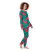 Geometric Aztec Tropical Print Pattern Women's Pajamas-grizzshop