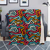 Geometric Graffiti Psychedelic Blanket-grizzshop